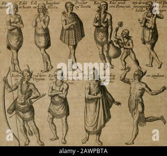 Amerika, das ist, die Erfindung vnd Offenbahrung der neuen Welt: Deroselbigen Völcker, Gestalt, Sitten, Gebräuch, Policey vnd Gottesdienst . r^ur#*^ De/a(? Und^er^ rnen Stafcf n t>b den Jf3a(  . ,^>ir^QfJit einer ^itbfc^ jugeric^tef cn/ond with reften gezierten .^aut/bcDcef en ßi oom :)7abe( an bi^ mitten Andie .fDufftZ/Dae f drDer Theil feil^ree Icäfir^^/ ^^Spion©^^^^^^^ Stockfoto