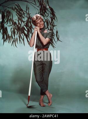 1958, USA: Die Schauspielerin und Sängerin DORIS DAY (* Doris Mary Ann Kappelhoff, geboren am 3. April 1924 Cincinnati, Ohio, USA ), Pubblicity still for th Stockfoto