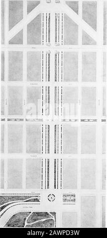Der Bericht der New York City Improvement Commission an ..George BMcClellan, Bürgermeister ..und an den Vorstand der Aldermen ..MCMVII. O < og S 139 Q < ww & HM n;? G CJ WZ:z oy w a O < 0.Q 1^ o O PLATTE XVIII ALLGEMEINE VOGELPERSPEKTIVE AUF UNTERE MAN-HATTAN, QUEENS UND BROOKLYN, LOOKINGSOUTHEAST VON ÜBER DEM ZENTRALEN PARK. ^ M fHIS View zeigt BlackweWs Island Bridge und die Radiatingg Avenues in Queens und Brooklyn. Es illustriert die Imporanz des Queens Terminal der Blackwells IslandBridge als Verteilungspunkt. Stockfoto