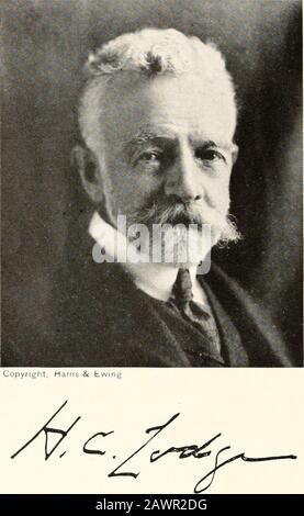 Empfang und Abendessen zu Ehren von Henry Cabot Lodge, einem großen Verteidiger des Glaubens. L. Winship V. P. Shawmut Natl BankOliver WolcotB. Loring Young, 2. V. P. Speaker-Elect Newton-Melrose MiltonWeston, DER ERSTE POLITISCHE PARTEIVEREIN IN MASSACHUSETTS, DEM WOMENAS-MITGLIEDER UND OFFIZIERE angehören. MITGLIEDSCHAFT, 1.000 ZU EHREN DER HENRY CABOT LODGE VOM ROOSEVELT CLUB (1 NCOR POR ED) BOSTON MAKERS SYRACUSE, - N. Y. PAT. JAN. 2I,I308 LIBRARY OF CONGRESS 0 013 787 765 A. HENRY CABOT LODGE OF NAHANT Born Boston Mai 12-1850 Harvard College A. B. 1871 Harvard Law School LL.B. 1875 Harvard University Ph.D. 18 Stockfoto