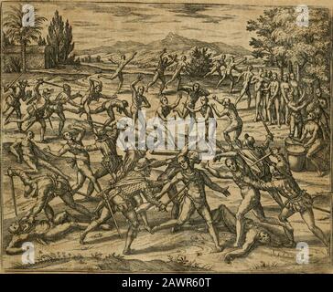 Amerika, das ist, die Ausbildung vnd Offenbahrung der neuen Welt: Deroselbigen Völcker, Gestalt, Sitten, Gebräuch, Policey vnd Gottesdienst . Ü iob WD (Jhren etlielje -fcieblein / ©u welchem (3peelacf e( bic^ponifc^en itriegef neei§ l ancQ fterfor f amen du befelt igen diefen proee SÖmbgang "nd•tnbian" 2)^ fraberda6 ollicnjen Dflotnd^flicnbid^flicnbid^flicflop^^^^§^ {^ ^fj^angercn^et/vnDfdptenaüetX^rvnDOveDligfeif^inban. Weniut". ;^(,.e(,"tregKrer2(luaraDue/fowo Stockfoto