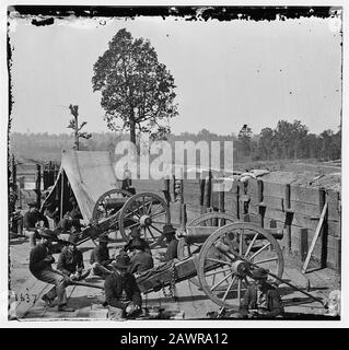 Fort w Atlancie Soldaten entspannend. Stockfoto