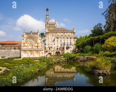 Serra DO Buçaco, PORTUGAL - 05. September 2018: Gärten des Bucaco-Palastes, Serra do Bucaco, Mealhada, Portugal Stockfoto