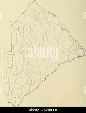 Klimatologische Daten, South Carolina. RALEIGH, N. C. WETTER-BÜRO 26. OKTOBER. 1907. I o W PIO CO Q2 &gt; Q &lt;": TD w H &lt;o. ?!!" Skptkkkk. 1007. (MJMATOLOCITAL RKlORT: SOimi CAUOMNA SKCTION. (-.7 USDKrARTMKNT Ol LANDWIRTSCHAFT, Klimatologischer Service DES THB WETTERBÜROS. ZENTRALSTELLE: Washington, D. C. SOUTH CflF^OLiH^A SECTIOfJ,J, W. BAUER, Section Director. Bd. X. Columbia, S. C, September 1907. Nr. 9. ALLGEMEIN, ZUSAMMENFASSUNG. Das Wetter war warm und saisonabhängig, bis auf eine kurze Abkühlzeit nahe dem Ende des Monats, in dem die Temperatur sehr hoch war Stockfoto