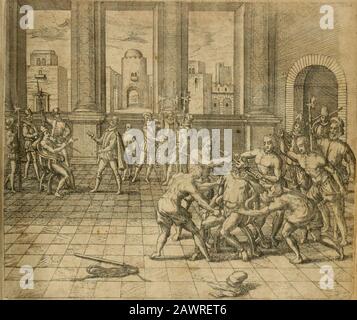 Amerika, das ist, die Arbeit vnd die neue Welt: Deroselbigen Völcker, Gestalt, Sitten, Gebräuch, Policey vnd Gottesdienst . ericljtet/mit j^mfuhreoiel©panier/pnter benenJ^,y, J6tont^ebraht^^"^^^^^ tv&fitt^/^fiternig(^en)^{^nÄet^ ;>ifpanienfc^tcfen/rnbmitnic^tenfoeingroffenJSJerrnomteietentringen/oterwoInie^tfogaro^nf^5el^ul^ were/ fcßocf) bleea bei) ber erften mem Stockfoto