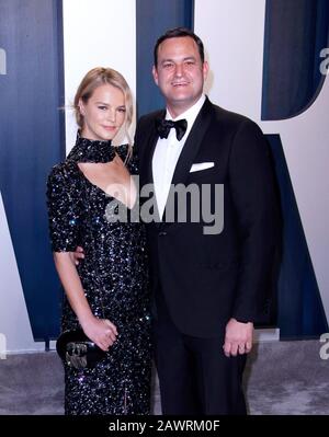 Beverly Hills, USA. Februar 2020. Beverly HILLS, KALIFORNIEN - 9. FEBRUAR: Kelly Sawyer Patricof, Jamie Patricof besucht die Vanity Fair Oscar Party 2020 im Wallis Annenberg Center for the Performing Arts am 9. Februar 2020 in Beverly Hills, Kalifornien. Foto: Crash/imageSPACE Credit: Imagespace/Alamy Live News Stockfoto