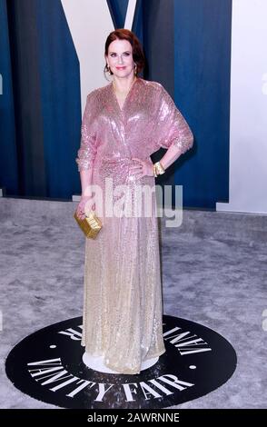 Beverly Hills, Kalifornien, USA. Februar 2020. Beverly HILLS, KALIFORNIEN - 9. FEBRUAR: Megan Mullally besucht die Vanity Fair Oscar Party 2020 im Wallis Annenberg Center for the Performing Arts am 9. Februar 2020 in Beverly Hills, Kalifornien. Foto: Crash/imageSPACE/MediaPunch Credit: MediaPunch Inc/Alamy Live News Stockfoto