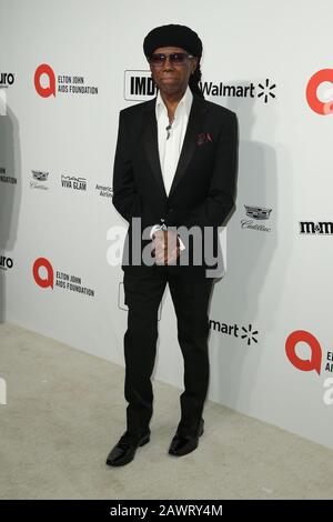 Nile Rodgers nimmt an der 28. Jährlichen Elton John AIDS Foundation Academy Awards Viewing Party Zur Feier Der 92. Oscarverleihung im West Hollywood Park am 09. Februar 2020 in West Hollywood, Kalifornien, Vereinigte Staaten, mit. (Foto von Art Garcia/Sipa USA) Stockfoto