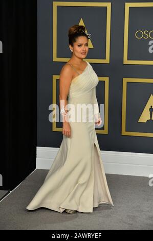 Los Angeles, USA. Februar 2020. LOS ANGELES, USA. 09. Februar 2020: Salma Hayek bei der 92. Oscarverleihung im Dolby Theatre. Bildnachweis: Paul Smith/Alamy Live News Stockfoto