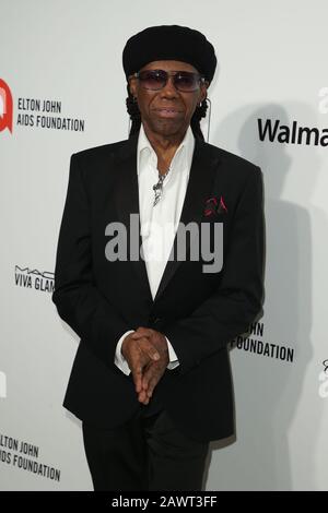 Nile Rodgers nimmt an der 28. Jährlichen Elton John AIDS Foundation Academy Awards Viewing Party Zur Feier Der 92. Oscarverleihung im West Hollywood Park am 09. Februar 2020 in West Hollywood, Kalifornien, Vereinigte Staaten, mit. (Foto von Art Garcia/Sipa USA) Stockfoto