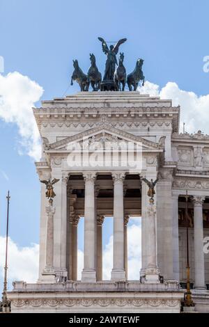 Victor Emmanuel II Monument, Rom Italien. Stockfoto