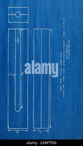 Untersuchung der Eigenschaften von gekühltem Gusseisen als Material für Permanentmagnete . JmmWmm^-. Maschine und die vollen 100 Umdrehungen mit Pro-Oerkompensation. Wir lesen M und verringerten dann die Umdrehungen und die Kompensation auf Null und lesen R. Wir drehten EINE underhöhte Umdrehung schrittweise um, bis der Voltmeterwert ungleich Null war. Die magnetisierende Kraft, die durch die Position des Messuhr, als j6 Null wurde, entmischt wurde, war C, die Zwangsmaßnahme ^orce. Diese wurde auf Gilberts pro c.m. reduziert, um vergleichbar mit den Werten der Zwangsgewalt zu sein, wie sie normalerweise ausgedrückt wird. Bei der Vorbereitung der Prüflinge haben wir mit einem Durchmesser von 12 Zoll einen Durchmesser von ca. 5/8 Zoll gegossen Stockfoto