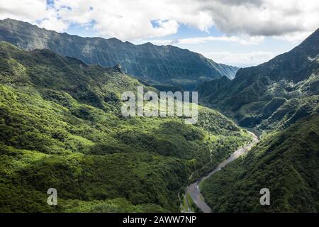 Eindrücke von papenoo Tal, Tahiti, Französisch-Polynesien Stockfoto