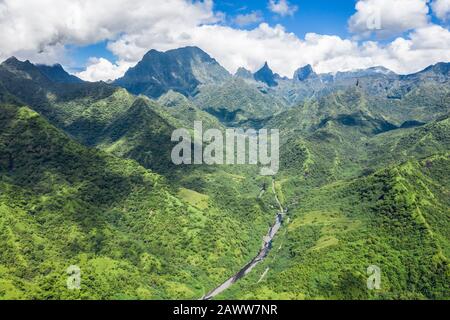 Eindrücke von papenoo Tal, Tahiti, Französisch-Polynesien Stockfoto