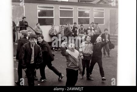 De Lasalle Boys School, Andersonstown, West Belfast, County Antrim, Nordirland. PA AUS Stockfoto