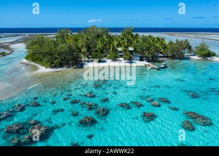 Impressionen von Fakarava-Atoll, Tuamotu Archipel, Französisch-Polynesien Stockfoto