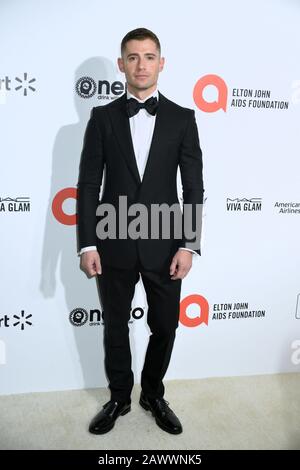 Los Angeles, Kalifornien, USA. Februar 2020. Julian Morris besucht die Oscar Viewing Party der Elton John AIDS Foundation am 9. Februar 2020 in Los Angeles, Kalifornien. Foto: ImageSPACE Credit: MediaPunch Inc/Alamy Live News Stockfoto