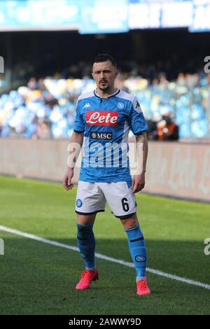 Fußballspiel zwischen SSC Napoli und U.S.LECCE im Stadio San Paolo in Neapel .Endergebnis SSC Neapel gegen U.S.LECCE 2-3.Im Bild Mário Rui Silva Duarte, DF des SSC NEAPEL (Foto von Salvatore Esposito/Pacific Press) Stockfoto