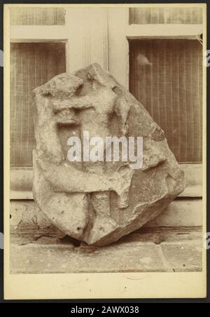 Fragment de sculpture (chez Mr. Dezeimeris) Loupiac - J-A Brutails - Université Bordeaux Montaigne - 0251. Stockfoto