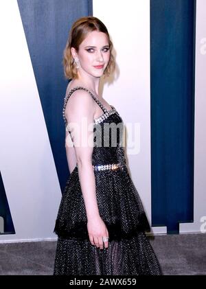 Beverly Hills, USA. Februar 2020. Beverly HILLS, KALIFORNIEN - 9. FEBRUAR: Rachel Brosnahan besucht die Vanity Fair Oscar Party 2020 im Wallis Annenberg Center for the Performing Arts am 9. Februar 2020 in Beverly Hills, Kalifornien. Foto: Crash/imageSPACE Credit: Imagespace/Alamy Live News Stockfoto