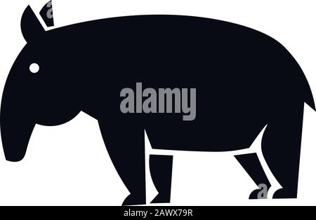 Tapir Icon Vector Stock Vektor