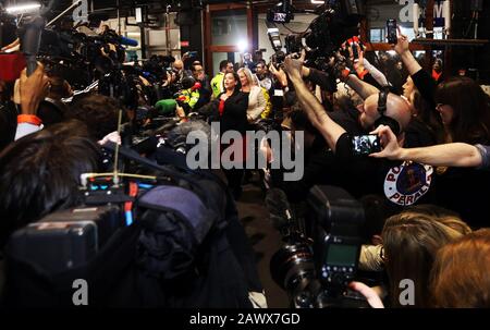 Dublin, Irland. Februar 2020. Allgemeine Wahlergebnisse. Foto: Leah Farrell/RollingNews.ie Credit: RollingNews.ie/Alamy Live News Stockfoto