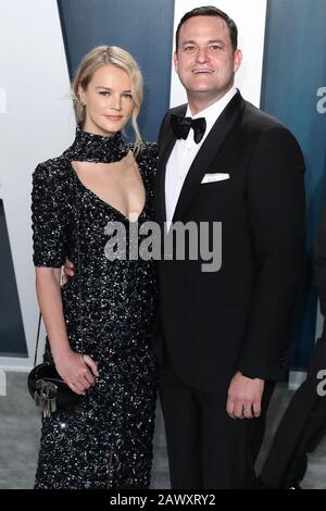 Beverly HILLS, LOS ANGELES, KALIFORNIEN, USA - 9. FEBRUAR: Kelly Sawyer Patricof und Jamie Patricof kommen zur Vanity Fair Oscar Party 2020, die am 9. Februar 2020 im Wallis Annenberg Center for the Performing Arts in Beverly Hills, Los Angeles, Kalifornien, Vereinigte Staaten abgehalten wird. (Foto von Xavier Collin/Image Press Agency) Stockfoto