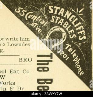 Atlanta Stadtverzeichnis . Bros Shepard Thomas J 35 % Milam Henry T Jackson Henry S 36 Harmsen-Fletcher Mfg Co 22-23 Blackburn Robert B 37 Greer J A & Co Booth Samson 38 Lee Luzius L (c) 24 Aikens E L & Co Graves Antoine (c) 25 Foster William A 38 % Stevens J P 26-27 Paragon Medicine Co 39 Williams Thomas H Foote Mord Jr Johnson & Dabney 28 Hancock Benjamin A 40 Brotherton Frank M 31 Inman Walker P 41 Russell Charles W 32-35-38 Hathaway Dr. & Co 41% Hammond George H W 36-37 Cultivator Pu3 Co Brown & McKinley 41 Empire Business Bureau 42-44 Bass Dry Goods Co Callaway I Tucker 43 Turner Bros 42-43 Pr Stockfoto