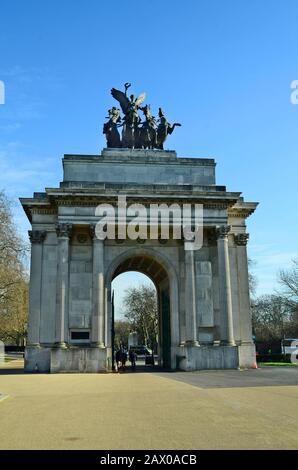 Großbritannien, London, Wellington Arch Stockfoto