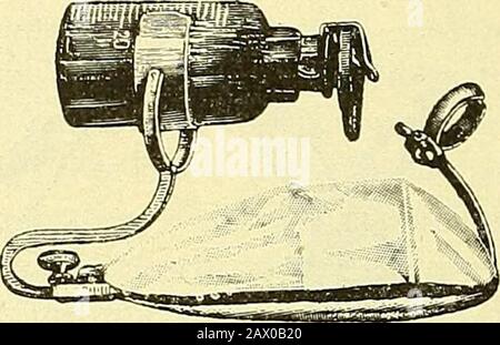 Narkologie : ein Handbuch der Wissenschaft über die allgemeine und lokale Schlagerei (Narkosen und Methoden der lokalen Anasthesie) : in 2 Bänden mit zahreichen Abbildern . Abb. 61. Tropfflasche nachLoursky. Abb. 60. Tropf-flasche nach L 0 m e r. Abb. 62. Narlvosenapparat nachPaul Rosenberg-. Stockfoto