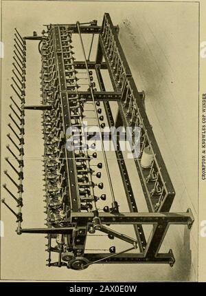 Webereien; eine praktische Anleitung für den mechanischen Bau, die Bedienung und die Pflege von Webermaschinen sowie alle Details der mechanischen Prozesse, die mit dem Weben verbunden sind. Aus Weizen geduckt, sollte frei von Farbe, schlechten Gerüchen und Säure sein. Wenn es an einem feuchten Ort belichtet wird, wird es schnell mildew; es enthält einen großen Anteil von Gluten. Kartoffelstärke, oder Farino, aus der Kartoffel. Es bildet eine Versteifungsmasse. Mais, oder Maismehl, hat große Versteifungsqualitäten; expriv, und erfordert zusätzliche Erweichung. Reis, nicht viel für graue Tücher verwendet; gibt hartes Gefühl und ist teuer. Sago, aus Sago Palme, gibt sehr ha Stockfoto