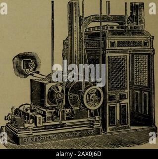 Autorisiertes Andenkenprogramm der Henry Stanley Lecture Tour durch die Vereinigten Staaten und Kanada ..1890 . GEGRÜNDET 1849 INCORPORATED 1884A. TflK B6¥P@N MOTCE CO. 47 & 49 Dearborn Sr., CHICAGO, ILL 207 & 209 Water St., NEW YORK. Boyntons Heißwassererhitzer, Warm-Sir-Öfen, Ranges Usw. Werden AUSSCHLIESSLICH VON BOYNTON FURNACE CO.Ail Hergestellt. Senden für Ein Beschreibendes Rundschreiben. Zum Verkauf durch Erstklassige Händler in den wichtigsten Städten der Vereinigten Staaten. ÜBER 60.000 BOYNTON ÖFEN WERDEN IN BETRIEB SEIN. Der OTIS Electric Elevator FÜR PRIVATWOHNUNGEN, KRANKENHÄUSER, SM Stockfoto