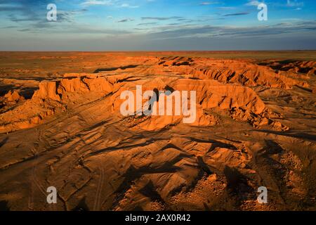 Bayanzag flammende Klippen in der Mongolei Stockfoto