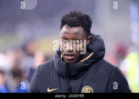 Mailand, Italien. Februar 2020. Italienische Serie A. Fc Internazionale vs. Ac Mailand. Kwadwo Asamoah vom FC Internazionale. Stockfoto