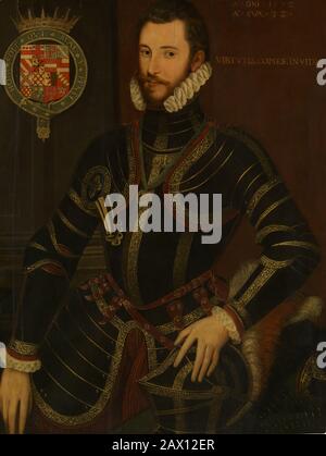 Porträt von Walter Devereux (1539-1576), Erster Earl of Essex, von 1572. Stockfoto