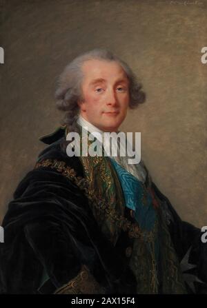 Alexandre Charles Emmanuel de Crussol-Florensac (1743-1815), 1787. Stockfoto