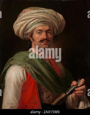 Porträt einer Mameluke, Angeblich Roustam Raza (ca. 1781-1845), 1810. Stockfoto