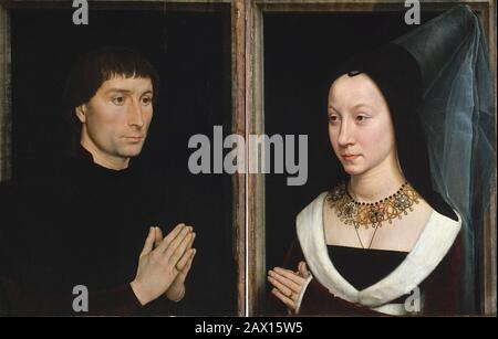 Tammaso di Folco Portinari (1428-1501); Maria Portinari (Maria Maddalena Barocelli, geboren 1456), Ca. 1470. Stockfoto