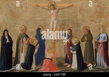 Die Kreuzigung, möglicherweise ca. 1440. Stockfoto