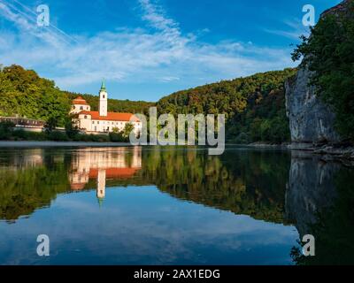 Kloster Weltenburg am Donaudurchbruch, Donau, Bayern, Stift Deutschland Weltenburg bei Donaudurchbruch, Donau, Bayern, Deutschland Stockfoto