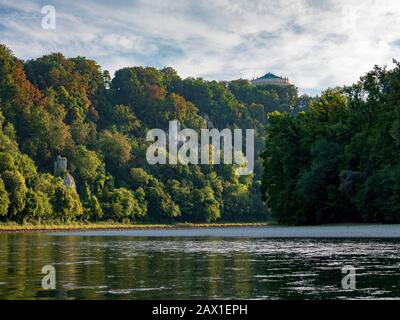 Donaudurchbruch bei Weltenburg, Donau, Bayern, Deutschland, Donaudurchbruch bei Weltenburg, Donau, Bayern, Deutschland Stockfoto