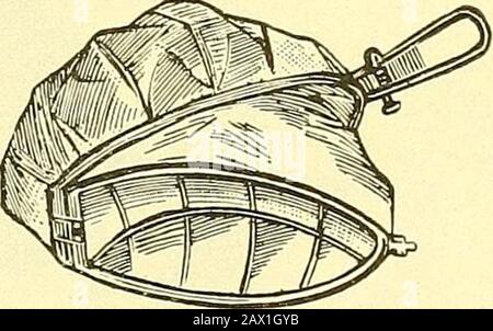 Narkologie : ein Handbuch der Wissenschaft über die allgemeine und lokale Schlagerei (Narkosen und Methoden der lokalen Anasthesie) : in 2 Bänden mit zahreichen Abbildern . Abb. 19. JuUiardsche Macke. Abb. 20. JuUiardsche Maskemitt Korbeinsatz. Diese JuUiardsche Maske ist in verschiedenen Modifikationen vor-händen, die hier übergangen averden können. Andere Aethermasken - 188 - sind die von Cerny (siehe Abb. 21) und von Rosenfeld (siehefigur 22). Stockfoto