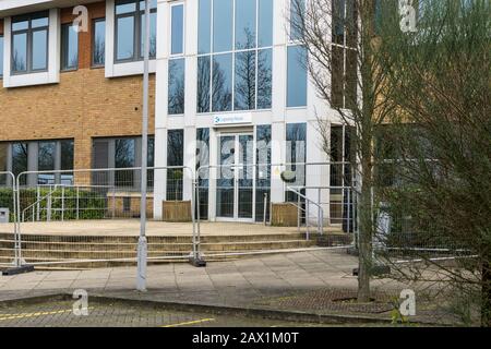 Lapwing House wurde im Februar 2019 als Quarantänezentrum für Coronavirus genutzt; Kents Hill Conference Center, Milton Keynes, Großbritannien Stockfoto