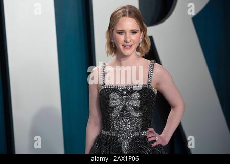 Rachel Brosnahan besucht am 09. Februar 2020 die Oscar-Party der Vanity Fair im Wallis Annenberg Center for the Performing Arts in Beverly Hills, Los Angeles, USA. Weltweite Verwendung Stockfoto