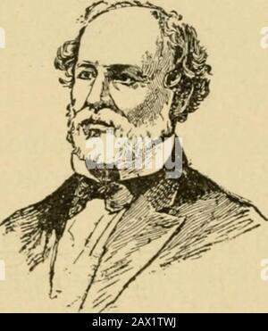 Eine junge Volksgeschichte von Virginia und Virginians .. . Hugenotten aus dem Shenandoah Valley, gingen zur Siedlung Watauga (damals angeblich in Virginia) und wurden Gründer und erster Gouverneur des Staates Tennessee. James Robertson, geboren in Brunswick County, Virginia, gründete die ersten permanenten Siedlungen am Cumberland River. Virginia gab sieben Präsidenten in die Vereinigten Staaten, und die Generale Joe Johnston, R. E. Lee und StonewallJackson in die Südstaaten-Confederacy. Matthew Fontaine Maury, der die Geschwindigkeit und Sicherheit von Marinern aller Klimazonen über dem Meeresboom auszeichnete, Stockfoto