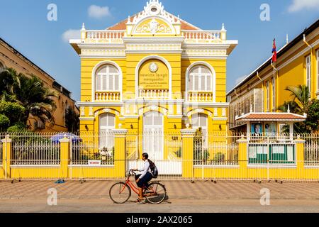 Gebäude Aus Der Kolonialzeit, Battambang, Kambodscha. Stockfoto