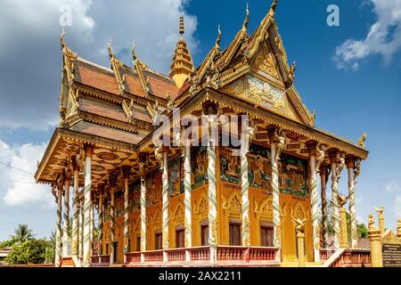 Wat Kor Tempel, Battambang, Kambodscha. Stockfoto