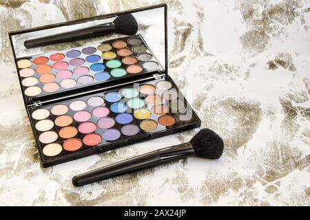 Professionelle Make-up-Eyeshadow-Palette Stockfoto