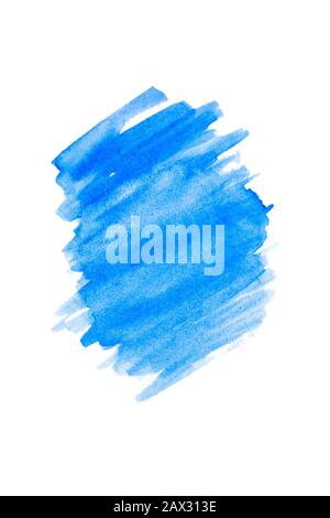 Klassischer blauer Aquarellhintergrund mit Kopierbereich. Stockfoto