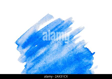 Klassischer blauer Aquarellhintergrund mit Kopierbereich. Stockfoto
